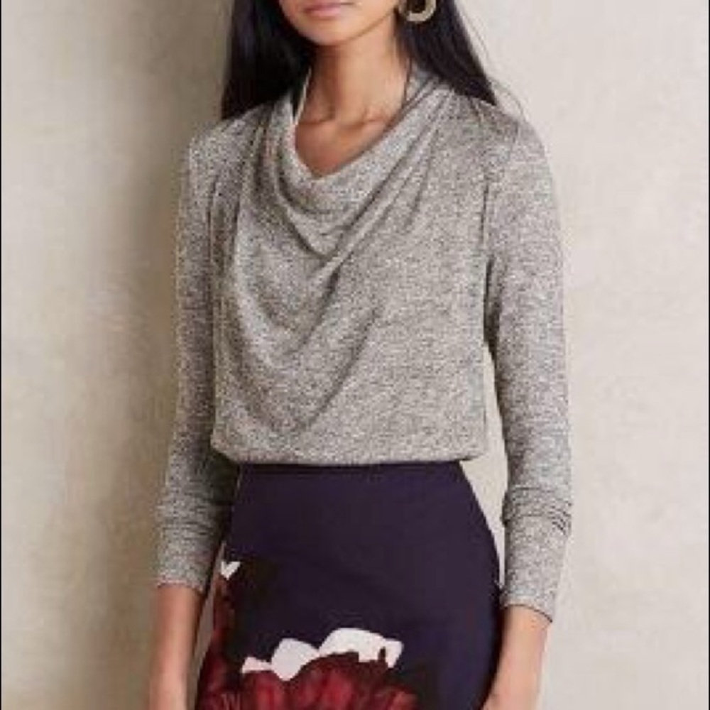 Anthropologie Deletta Shimer Cowl Neck Sweater